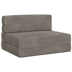vidaXL Samlebar Sofa Seng Lysegr&aring; 100 x 80 x 60 cm Stof