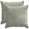 vidaXL Pudebetr&aelig;k 2 stk. HOUTEN Gr&oslash;n 80 x 80 cm Chenille Stof