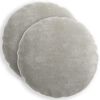 vidaXL Pudebetr&aelig;k 2 pcs HEERLEN Lysegr&aring; &Oslash; 60 cm Chenille Stof