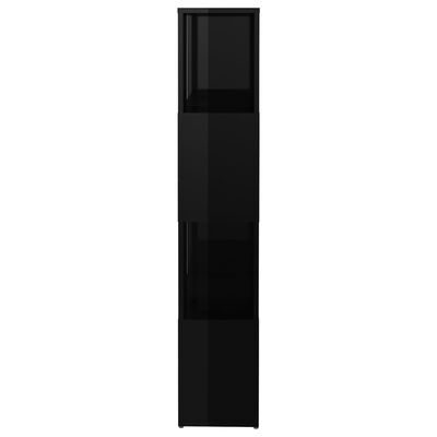 vidaXL bogskab/rumdeler 60x24x124,5 cm spånplade sort højglans