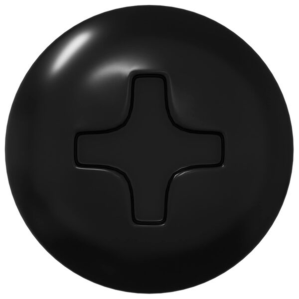 vidaXL Tapenagel 12 pcs Sort M4 x 28 mm St&aring;l