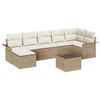 vidaXL Havesofa S&aelig;t 8 stk. Beige polyrattan