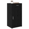 vidaXL Sideboard med skuffe Sort eg 42,5 x 40 x 93 cm Konstrueret tr&aelig;