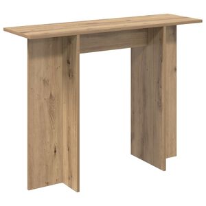 vidaXL Konsolbord Artisan-eg 100 x 30 x 75 cm Konstrueret tr&aelig;