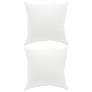 vidaXL Hovedpude FULDA 2 stk. 60 x 60 cm 100% g&aring;sefed og fjer Hvid