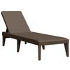 vidaXL liggestol 186x60x29 cm PP brun