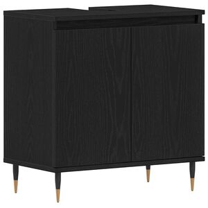vidaXL Badev&aelig;relsesskabsunder Sort eg 58 x 33 x 60 cm Konstrueret tr&aelig;