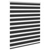 vidaXL zebragardin 140,9x175 cm stofbredde 136,7 cm sort