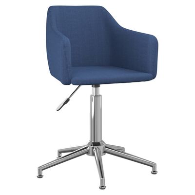 vidaXL drejelig spisebordsstol stof blå