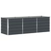 vidaXL Plantekasse Antracit 240 x 80 x 75 cm St&aring;l