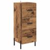 vidaXL Highboard Gammelt tr&aelig; 34,5 x 34 x 180 cm Konstrueret tr&aelig;