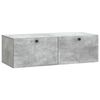 vidaXL V&aelig;gh&aelig;ngt TV-skab Betongr&aring; 98 x 41 x 30 cm Konstrueret tr&aelig;