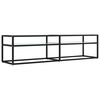 vidaXL tv-bord 160x40x40,5 cm h&aelig;rdet glas marmoreffekt hvid