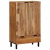vidaXL Highboard med skuffe Brun 60 x 33 x 100 cm Massivt mangotr&aelig;