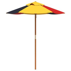 vidaXL parasol med tr&aelig;stang &Oslash;120x140 cm ti b&oslash;rn