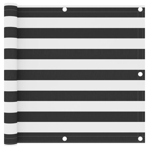 vidaXL altanafsk&aelig;rmning 90x300 cm oxfordstof antracitgr&aring; og hvid