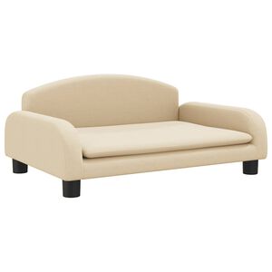 vidaXL sofa til b&oslash;rn 70x45x30 cm stof cremefarvet