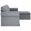 vidaXL Sofa Lysegr&aring; Samlede dimensioner: 245 x 138 x 80 cm (B x D x H)