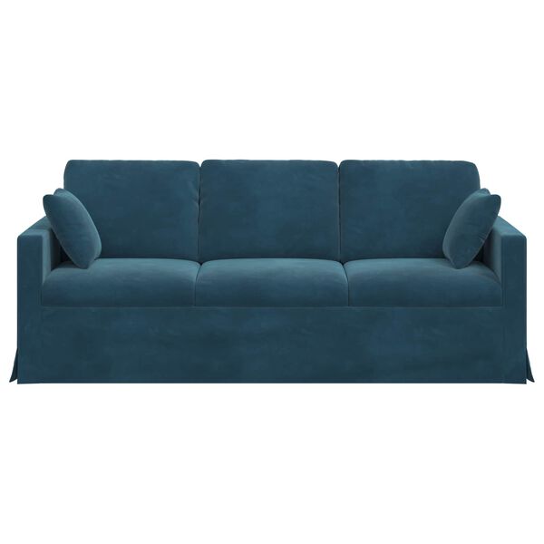 vidaXL Sofa Bl&aring; 198 x 78 x 80 cm Fl&oslash;jl