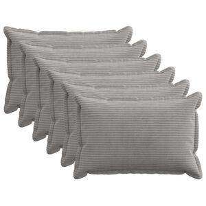 vidaXL Pudebetr&aelig;k 6 stk. HOUTEN Lysegr&aring; 30 x 50 cm cordfl&oslash;jl