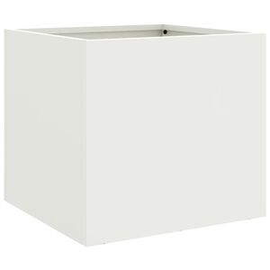 vidaXL plantekasse 32x30x29 cm st&aring;l hvid