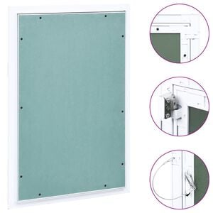 vidaXL adgangspanel med aluminiumsramme og gipsplade 400x600 mm