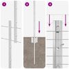 vidaXL Hegn med post S&oslash;lv 1,4 x 50 m St&aring;l