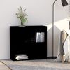 vidaXL bogreol 80x30x76,5 cm konstrueret tr&aelig; sort