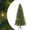 vidaXL Kunstigt juletr&aelig; med 300 LED'er Gr&oslash;n 210 cm PE og PVC