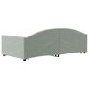 vidaXL daybed med udtræk og skuffer 90x200 cm velour lysegrå