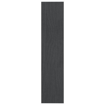 vidaXL bogskab/rumdeler 100x30x135,5 cm massivt fyrretræ grå