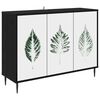 vidaXL Sideboard HANAU Sort eg 102 x 33 x 76 cm Konstrueret tr&aelig;