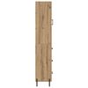 vidaXL Highboard Artisan Egetr&aelig; 34,5 x 34 x 180 cm Konstrueret tr&aelig;