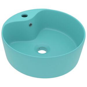vidaXL luksuri&oslash;s h&aring;ndvask med overl&oslash;b 36x13 cm keramik mat lysegr&oslash;n