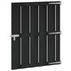 vidaXL Haveport 100 x 112 cm WPC og Aluminium Sort