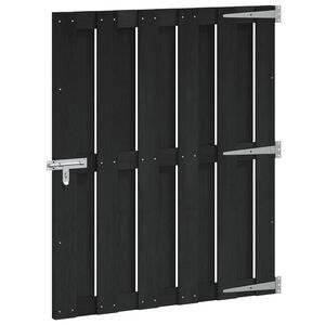 vidaXL Haveport 100 x 112 cm WPC og Aluminium Sort
