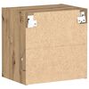 vidaXL Svævende hylde 2 pcs Brun 40 x 28,5 x 40 cm Konstrueret træ