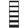 vidaXL Bogskab Sort eg 60 x 30 x 166 cm Konstrueret tr&aelig;