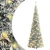 vidaXL kunstigt juletr&aelig; med sne 150 LED'er 180 cm pop op-funktion
