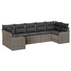 vidaXL Havesofa S&aelig;t Gr&aring; polyrattan