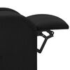 vidaXL løftestol med massagefunktion stof sort