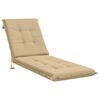 vidaXL Solseng Pude GEMERT 100% polyester Beige 190 x 50 x 9 cm