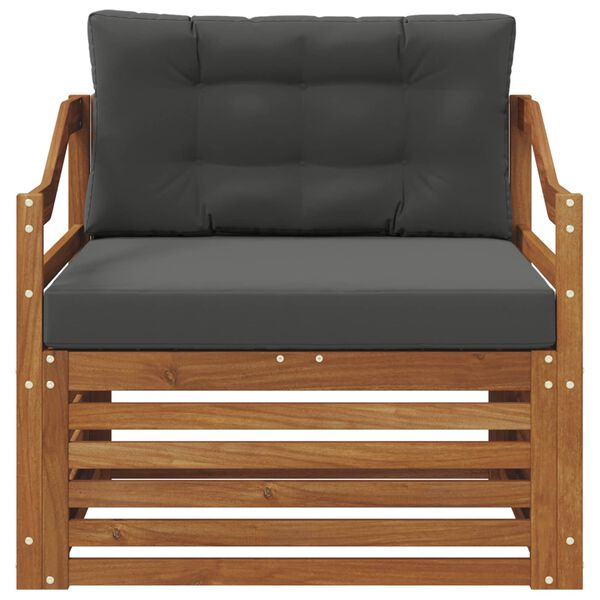 vidaXL Udend&oslash;rs sofagruppe Massivt Akacietr&aelig; Naturfarvet