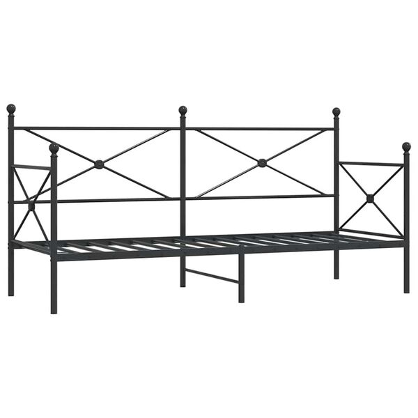 vidaXL daybed uden madras 75x190 cm stål sort