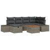 vidaXL Havesofa S&aelig;t 7 stk. Gr&aring; polyrattan