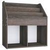 vidaXL magasinreol 71x30x78,5 cm konstrueret tr&aelig; gr&aring; og sonoma-eg