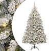 vidaXL Kunstigt juletr&aelig; 180 cm 300 LED'er Varm hvid PVC og St&aring;l