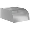 vidaXL havespringvand med LED-lys 30x34x14 cm rustfrit st&aring;l 304