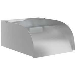 vidaXL havespringvand med LED-lys 30x34x14 cm rustfrit st&aring;l 304