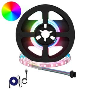 vidaXL LED Strip 2 stk. Sort og Gennemsigtig Kobber og plastik